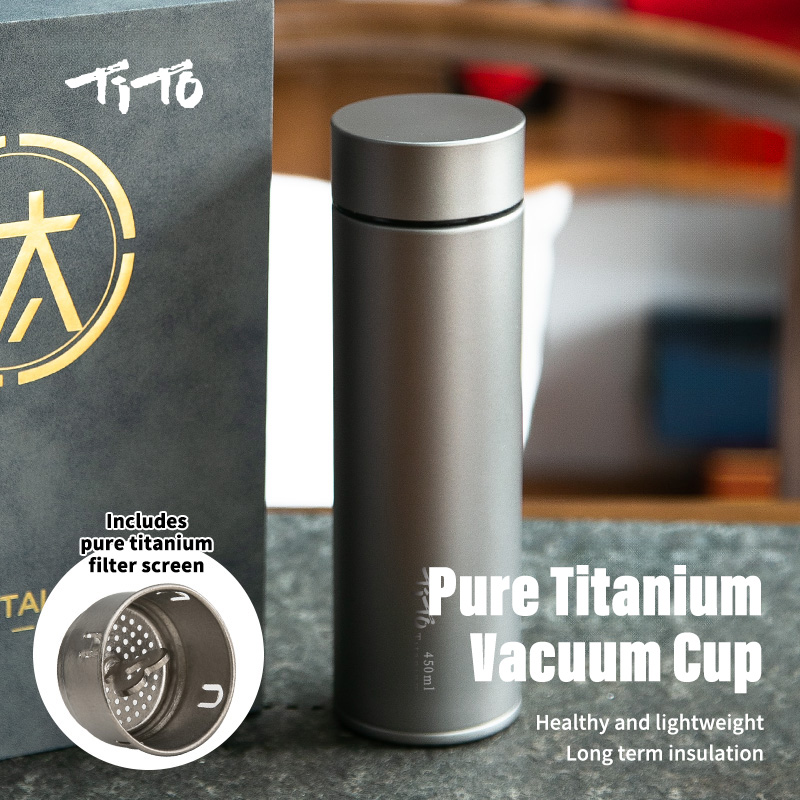 TiTo Titanium Thermos Cup 450ml Double-Layer