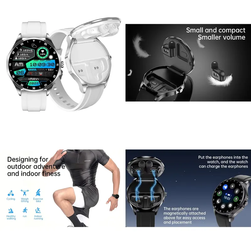 OEM Amoled Smart Watch 2in1 With Earbuds