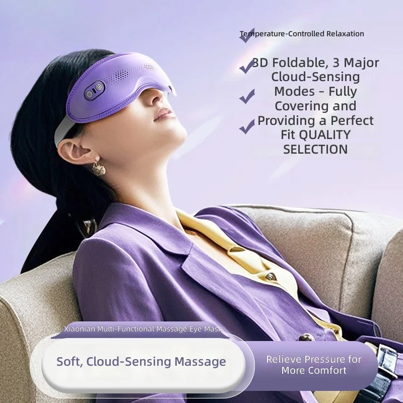 Smart Heating Eye Mask with Vibration Massage