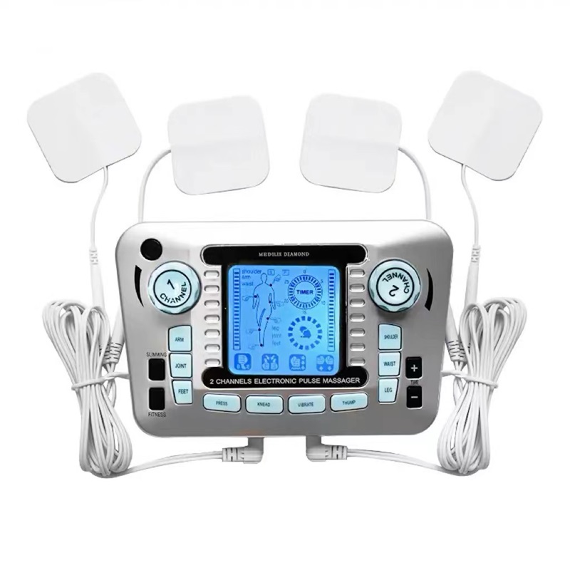 TENS Electrostimulation Eletric Muscle Stimulator EMS Body Massager Pulse Acupuncture Low Frequency Relaxation Portable Machine