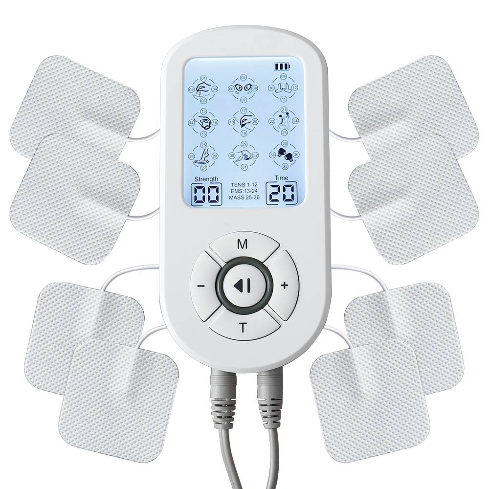 Professional 36 Modes TENS Pulse Rechargeable Machine EMS Muscle Stimulator Back Waist Body Massage Relax Electrostimulator Use