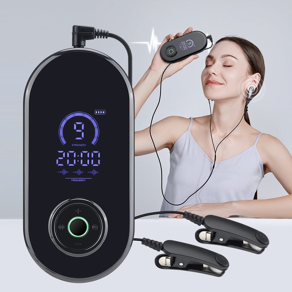 Microcurrent Stimulation CES Sleeping Aid Device for Insomnia Anxiety Depression Migraine - Electrotherapy for Better Sleep