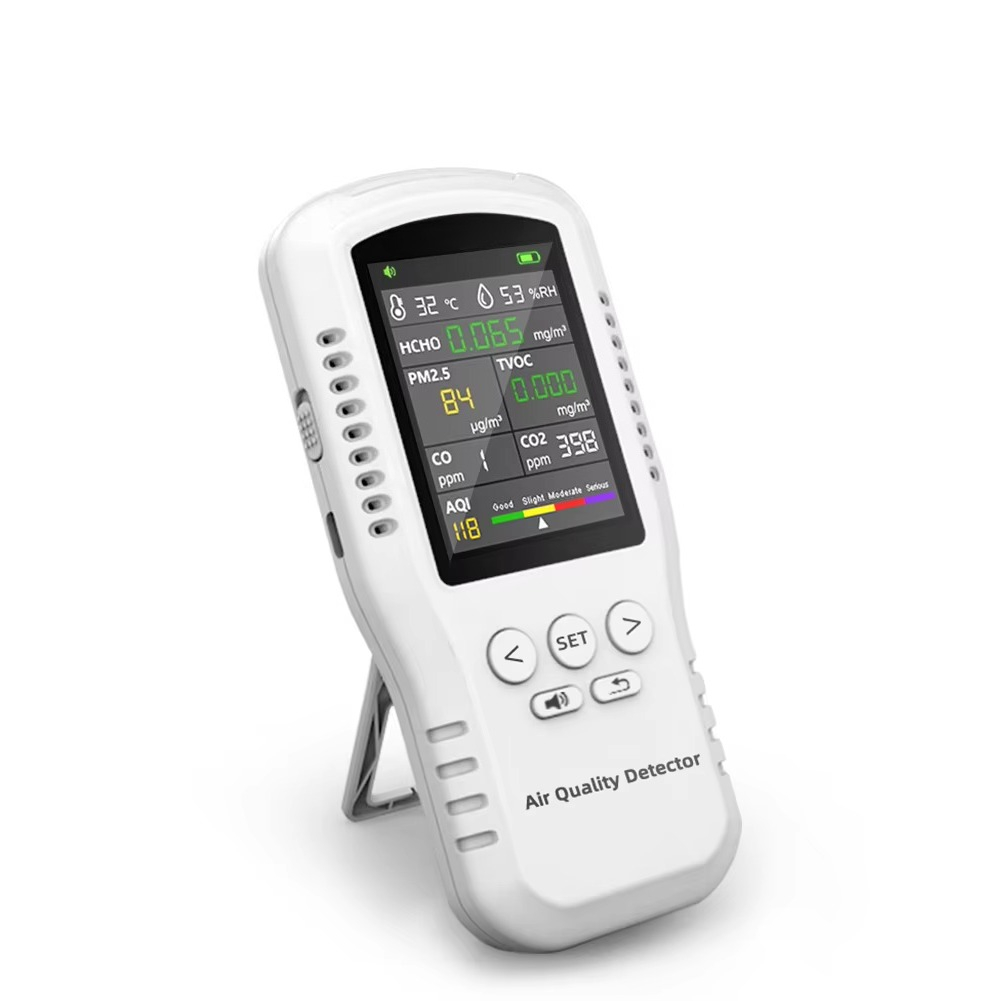 Newest Portable Carbon Dioxide Detector Temperature Wireless Humidity Air Quality Desktop Indoor Co2 Meter Monitor